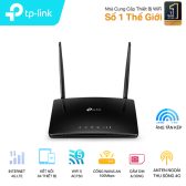 BỘ PHÁT WIFI "4G" TP-LINK ARCHER MR200 (AC750Mbps/ Chuẩn AC/ 2 Ăng-ten ngoài/ Sim 4G/ 35 User)