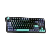 BÀN PHÍM CƠ GAMING AULA 3 MODE F87 PRO (8510) (Phiên bản màu Đen + Trắng + Xanh Lá/ Grey Wood V4 Switch)